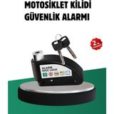 Değirmen Grup Titreşim Sensörlü Alarm Disk Kilidi Motosiklet Scooter Bisiklet ( Lisinya )