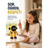Değirmen Grup Yapay Zeka Robotu Çocuklar Için 40 Dil Destekli Konuşan Eğitici Akıllı Robot - Lisinya