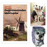 Değirmenimden Mektuplar - Alphonse Daudet ve Dekoratif Köpek Kalemlik - Neşeli Dostlar Planlama Defteri
