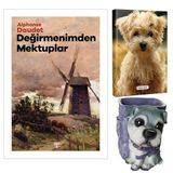 Değirmenimden Mektuplar - Alphonse Daudet ve Dekoratif Köpek Kalemlik - Neşeli Yüz Planlama Defteri
