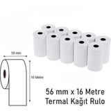 Deha Tedarik 56MM x 16 mt Yazar Kasa Rulosu - Pos Rulosu - Termal Kağıt - 1 Koli 600 Adet