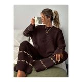 DEHA textile KIŞLIK TRİKO İKİLİ TAKIM SALAŞ KAZAK ↬ PANTOLON→ KALPLİ TRİKO TAKIM