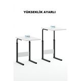 DEHALİMİTED Yükseklik Ayarlı Hasta Yemek Masası Laptop Yatak Sehpası Koltuk Masası