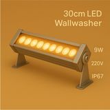 Dehalux Aydınlatma 30CM 9W Amber Wallwasher LED Duvar Boyama, Minare, Bina Cephe, Organizasyon, Ağaç, Iç-Dış Kullanm