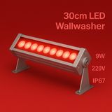 Dehalux Aydınlatma 30CM 9W Kırmızı Wallwasher LED Duvar Boyama, Minare, Bina Cephe, Organizasyon, Ağaç, Iç-Dış Kullanm