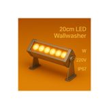 DEHALUX LED LIGHTING SOLUTIONS 20cm 6w Led Wallwasher Amber | Dış Cephe, Minare, Bahçe Aydınlatma | Iç-dış Kullanım Ip65