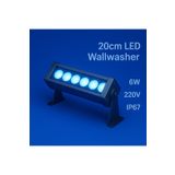 DEHALUX LED LIGHTING SOLUTIONS 20cm 6w Led Wallwasher Mavi | Dış Cephe, Minare, Bahçe Aydınlatma | Iç-dış Kullanım Ip65