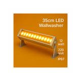 DEHALUX LED LIGHTING SOLUTIONS 35cm 12w Led Wallwasher Amber | Dış Cephe, Minare, Bahçe Aydınlatma | Iç-dış Kullanım Ip65