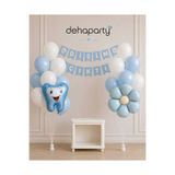 DEHAPARTY Diş Buğdayı Parti Süsleme Seti Dişim Çıktı Banner Balon Süsleri Kız Erkek Bebek Doğum Günü Konsepti 23 Parça