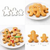 DEİNHAUS 3’lü Kurabiye Kalıbı Seti – Paslanmaz Çelik Gingerbread Figür