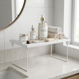 DEİNHAUS Beyaz Masa Üstü Düzenleyici Raf, Plastik ve Metal, 30x14x15 cm, Kitap ve Aksesuar Organizeri