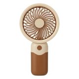 DEİNHAUS Mini-Fan Taşınabilir El Fanı, USB Şarjlı, 3 Kademeli Hız, Masaüstü Standlı, 15 cm, 3 Kademeli Hız Ayarlı, Kahverengi