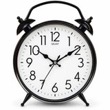 Deinhaus, Modern Siyah Metal Duvar Saati, 25 cm Büyük Boy, Sessiz Mekanizmalı, Dekoratif, Salon, Ev ve Ofis için