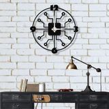 DEKADRON Benzersiz Tasarım Metal Duvar Saati Ahtapot - Metal Duvar Sanatı Eserleri - Metal Duvar Dekoru Ev Ofis Dekorasyonu Modern Endüstriyel Sessiz Hareket (20" G x 20" Y/51x51cm)