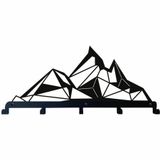 DEKADRON Duvara Monte Portmanto, Metal Duvar Askısı, Dağ Metal Portmanto, Duvara Monte Askı, Ev Dekorasyonu, Şapka Rafı, Anahtar Raf, Metal Raf, Metal raf, Ceket Kancası, 24x12 İnç