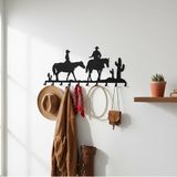 DEKADRON Duvara Monte Portmanto, Metal Duvar Askısı, Ev Dekorasyonu, Şapka Askısı, Anahtarlık, Giriş Yolunda Portmanto, (10 Kanca (39"x17"))