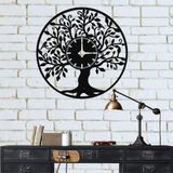 DEKADRON Hayat Ağacı Benzersiz Tasarım Metal Duvar Saati - Metal Duvar Sanatı Eserleri - Metal Duvar Dekoru Ev Ofis Dekorasyonu Modern Endüstriyel Sessiz Hareket (20" G x 20" Y/51x51cm)