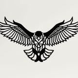 DEKADRON Kuşlar Metal Duvar Sanatı Eserleri - Kartal - 3D Duvar Silueti Metal Duvar Dekoru Ev Ofis Dekorasyonu Yatak Odası Oturma Odası Dekor Heykel Adler - Aigle - Águila (18" G x 9" Y/46x23cm)