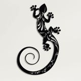 DEKADRON Metal Duvar Ar t- Kertenkele - 3D Duvar Silueti Metal Duvar Dekoru Ev Ofis Dekorasyonu Yatak Odası Oturma Odası Dekor Heykel (18" G x 30" Y/46x76cm)