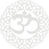 DEKADRON Metal Duvar Dekoru, Mandala Om, Ev Oturma Odası Dekoru, Duvar Tabelası, Metal Duvar Sanatı, İç Dekorasyon, İç Mekan Dış Mekan Askıları, Beyaz (90x90cm)