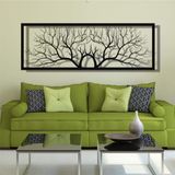 DEKADRON Metal Duvar Dekoru, Metal Ağaç Duvar Sanatı, Metal Dal Duvar Dekorasyonu, Ev Oturma Odası Duvar Sanatı (79" G x 27" Y / 200x70cm)