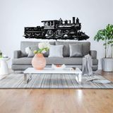 DEKADRON Metal Duvar Dekoru, Vintage Tren Dekoru, Çocuk Odası Dekorasyonu, Metal Tren Tabelası, Metal Tren Sanatı (40" G x 14" Y / 100x35cm)