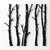 DEKADRON Metal Duvar Sanatı, 5 Ağaç Tabelası, Metal Ağaç Dekoru, Duvara Asma, Ev Oturma Odası Dekorasyonu Duvar Askıları (59 inç G x 59 inç Y / 150 x 150 cm)