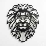 DEKADRON Metal Duvar Sanatı - Aslan Kafası - 3D Duvar Silueti Metal Duvar Dekoru Ev Ofis Dekorasyonu Yatak Odası Oturma Odası Dekor Heykel (30" G x 36" Y / 76x90cm)