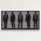 DEKADRON Metal Duvar Sanatı - Erkek Modası -3D Duvar Silueti Metal Duvar Dekoru Ev Ofis Dekorasyonu Yatak Odası Oturma Odası Dekor Heykel (30" G x 15" Y/76x38cm)