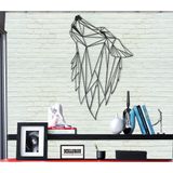 DEKADRON Metal Duvar Sanatı - Geometrik Kurt - 3D Duvar Silueti Metal Duvar Dekoru Ev Ofis Dekorasyonu Yatak Odası Oturma Odası Dekor Heykel (17" G x 29" Y/46x74cm)