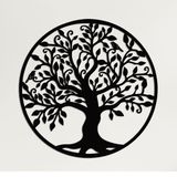 DEKADRON Metal Duvar Sanatı - Hayat Ağacı - Aile Ağacı Metal Duvar Dekoru Ev Ofis Dekorasyonu Yatak Odası Oturma Odası Dekoru (23" G x 24" Y/58x61cm)