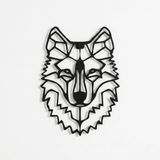 DEKADRON Metal Duvar Sanatı - Kurt Kafası - 3D Duvar Silueti Metal Duvar Dekoru Ev Ofis Dekorasyonu Yatak Odası Oturma Odası Dekor Heykel (17" G x 61 cm Y/43x61cm)