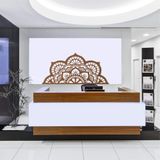 DEKADRON Metal Duvar Sanatı, Mandala Duvar Sanatı, Metal Duvar Dekoru, Metal Duvar Asmaları, Ev Oturma Odası Yatak Odası Dekorasyonu, Bohem Dekor (Bronz, 39" G x 19" Y / 100x47 cm)