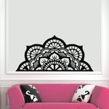 DEKADRON Metal Duvar Sanatı, Mandala Duvar Sanatı, Metal Duvar Dekoru, Metal Duvar Asmaları, Ev Oturma Odası Yatak Odası Dekorasyonu, Bohem Dekor (Siyah, 39" G x 19" Y / 100x47 cm)