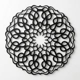 DEKADRON Metal Duvar Sanatı - Mandala Tasarım - Duvar Silüeti Metal Duvar Dekoru Ev Ofis Dekorasyonu Yatak Odası Oturma Odası Dekorasyonu (23" G x 23" Y/58x58cm)