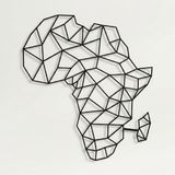 DEKADRON Metal Duvar Sanatı Metal Afrika Haritası, Metal Duvar Dekoru, Metal Tabela, Ev Ofis Dekorasyonu, Duvar Askıları (39 inç Gx35 H/100x88cm)