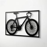 DEKADRON Metal Duvar Sanatı, Metal Bisiklet Duvar Sanatı, Bisikletçi Duvar Sanatı, Bisiklet Aşığı Hediyesi, Ev Dekorasyonu, Duvar Askıları, Metal Bisiklet İşareti (46" G x 26" Y / 118x67cm)