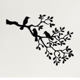 DEKADRON Metal Duvar Sanatı, Metal Kuşlar Sanatı, Metal Duvar Dekoru, Daldaki Kuşlar, Kuşlar Heykeli, Olağandışı Hediye, Yeni Eve Taşınma Hediyesi, İç Dekorasyon (36" G x 26" Y / 90x66cm)