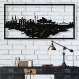 DEKADRON Metal Duvar Sanatı, Sidney Skyline Şehir Silueti, Metal Duvar Dekoru, Ev Ofis Dekoru, Oturma Odası Dekorasyonu, Yeni Eve Taşınma Hediyesi (46" G x 24" Y / 118x60 cm)