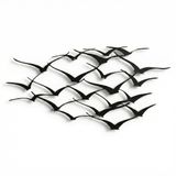DEKADRON Metal Duvar Sanatı - Vinçler - 3D Duvar Silueti Metal Duvar Dekoru Ev Ofis Dekorasyonu Yatak Odası Oturma Odası Dekor Heykel (18" G x 9" Y/46x23cm)