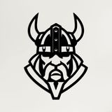 DEKADRON Metal Viking Dekoru, Viking Silueti, İskandinav Mitolojisi, Ev Ofis Dekorasyonu, Norveç Sanatı, Metal Duvar Sanatı (13" G x 18" Y / 33x45 cm)