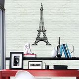 DEKADRON Paris Eyfel Kulesi Metal Duvar Sanatı Dekoru - 3D Duvar Silueti Metal Duvar Dekoru Ev Ofis Dekorasyonu Yatak Odası Oturma Odası Dekor Heykel (19" G x 40" Y/48x101cm)