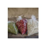 Dekals 50 Adet 15x30 Yarımlık Bakliyat Poşeti Ultra Kalın Şeffaf Şeker Bakkaliye Torbası