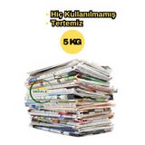 Dekals Eski Temiz Gazete Sıfır Kullanılmamış Tabak Bardak Sarma Ambalaj Kağıdı 5 Kg