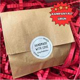 Dekals Kraft Hediye Paketi 50 Adet Ambalaj Poşeti 12 x 20 cm Şamua Kese Kağıdı Renkli ve Kullanışlı