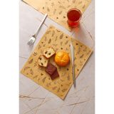 Dekals Model-1 Rustik Doğa Temalı Sunum Kağıdı 40 Adet Kuş & Yaprak Desenli Şamu Kağıt 25x35 cm