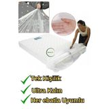Dekals Tek Kişilik 144x240 Cm Su Geçirmez Yatak Koruma Naylonu Taşıma Paketleme Depolama Ambalaj Poşeti