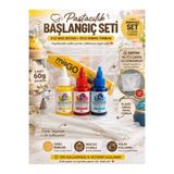 Dekamis By Paster Sıvı Gıda Boyası 60 Gr Sarı, Kırmızı, Mavi + Krema Sıkma Torbası + Şeffaf Kilitli Çanta