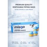 Dekamis Misgo Krema Sıkma Torbası (Medium) 72 Adet / 24x51 cm Premium Kalite Şeffaf