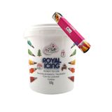 Dekamis Royal Icing 500 gr Renklendirilebilir ve 10'lu Krema Sıkma Torbası